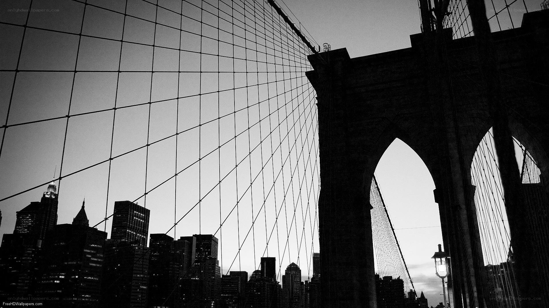 Brooklyn Bridge at dusk