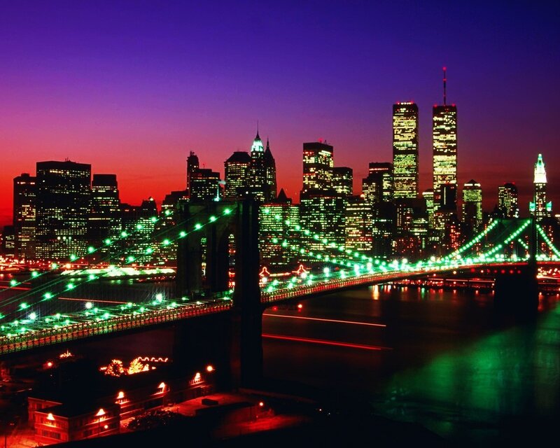 Brooklyn Bridge at dusk
