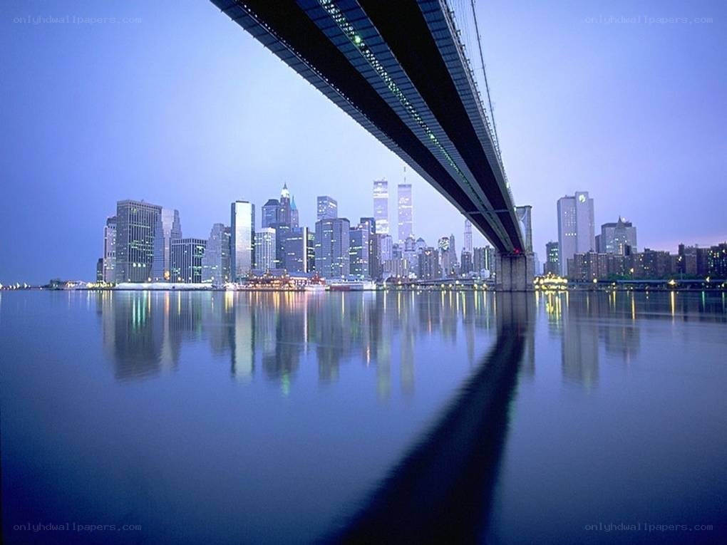 Brooklyn Bridge at dusk