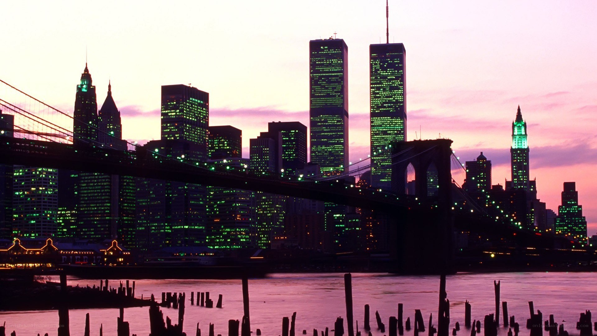 Brooklyn Bridge at dusk