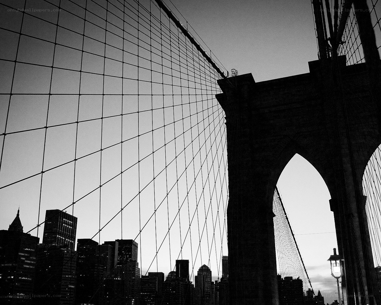 Brooklyn Bridge at dusk