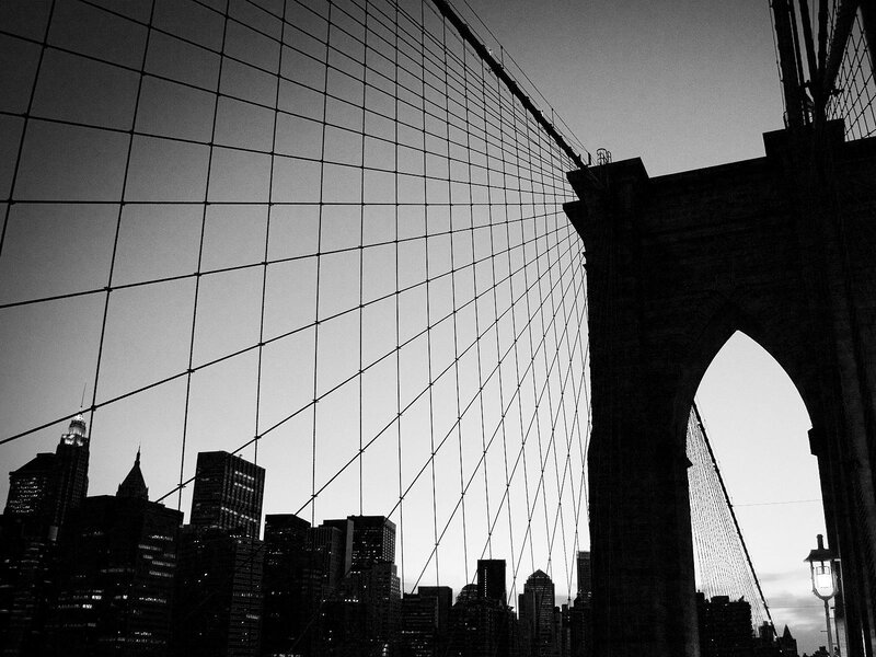Brooklyn Bridge at dusk
