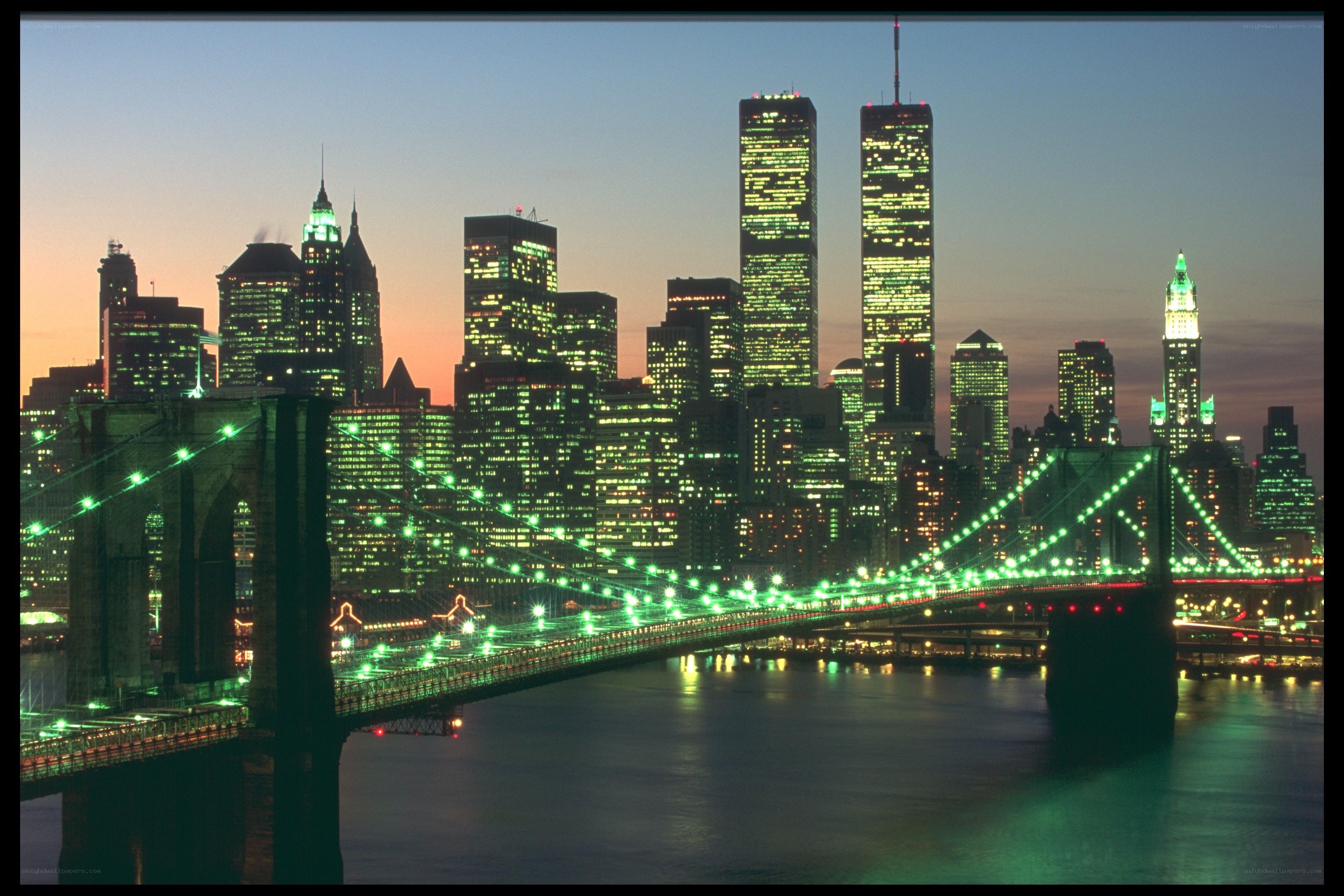 Brooklyn Bridge at dusk