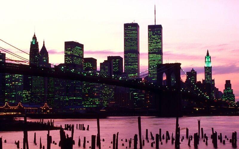 Brooklyn Bridge at dusk