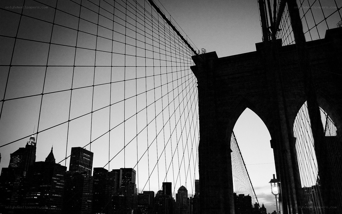 Brooklyn Bridge at dusk