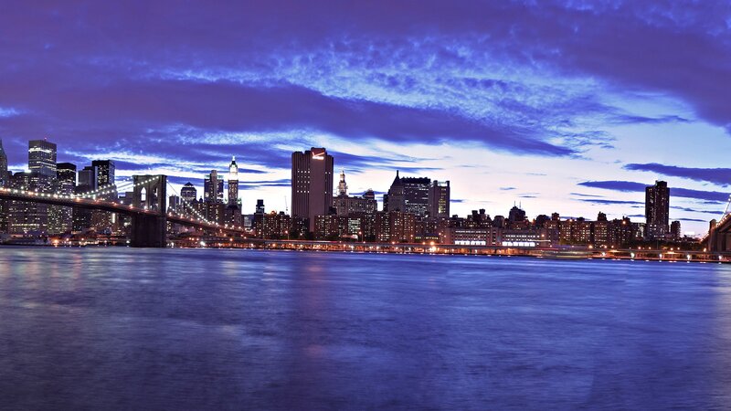Brooklyn Bridge at dusk