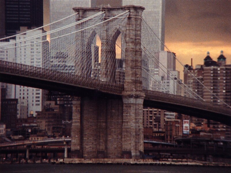 Brooklyn Bridge at Dusk — Brown