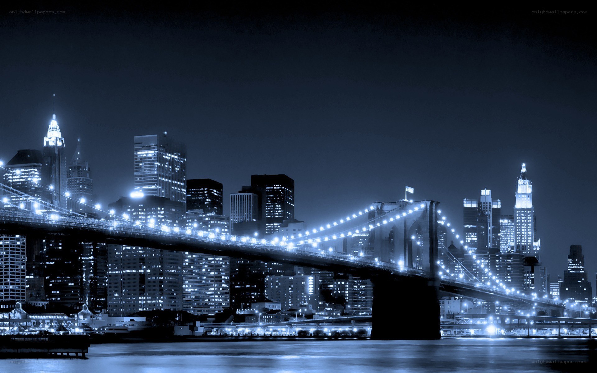 Brooklyn Bridge at night