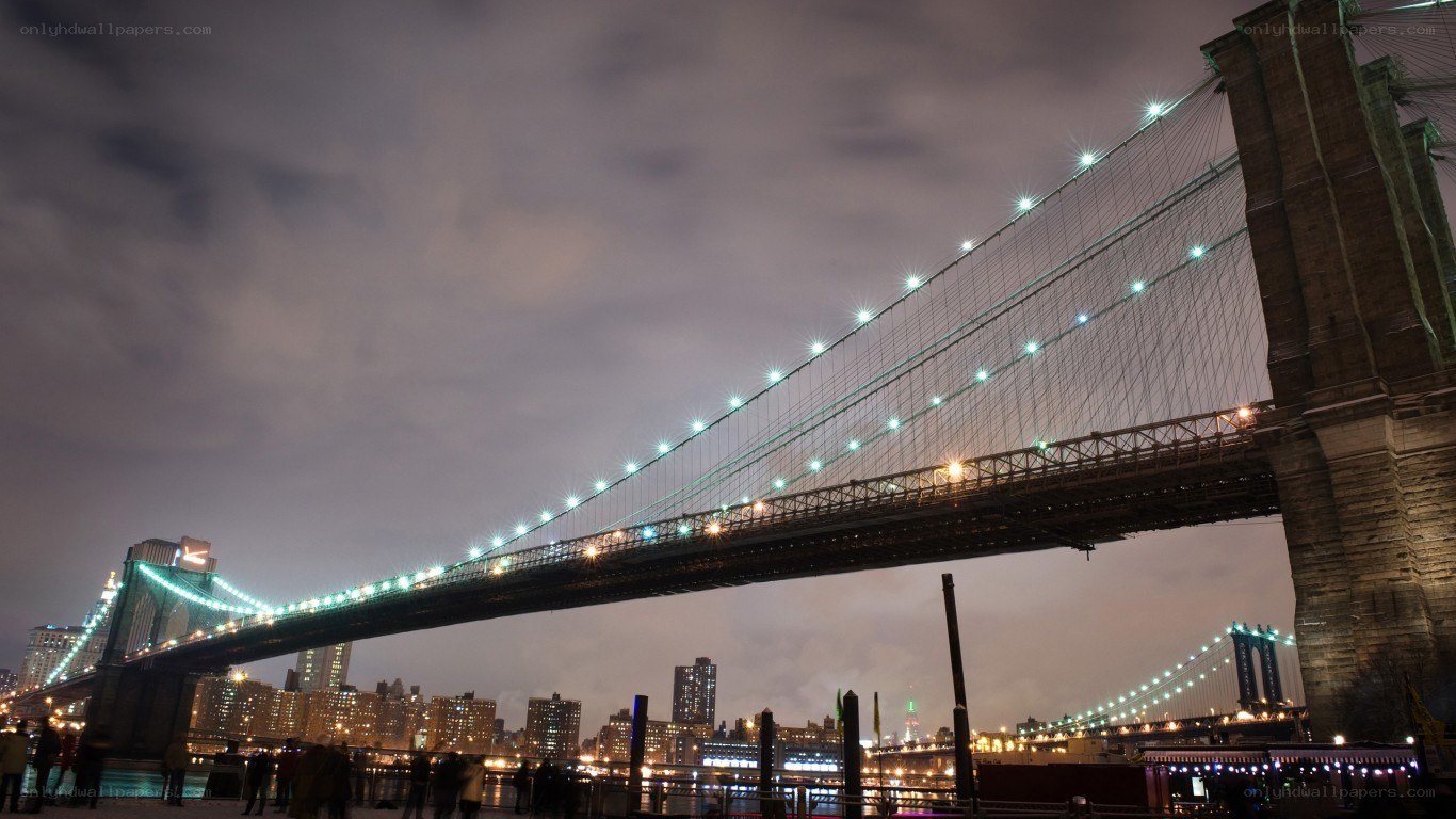 Brooklyn Bridge at night