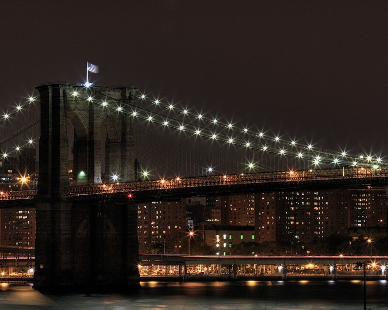 Brooklyn Bridge at night
