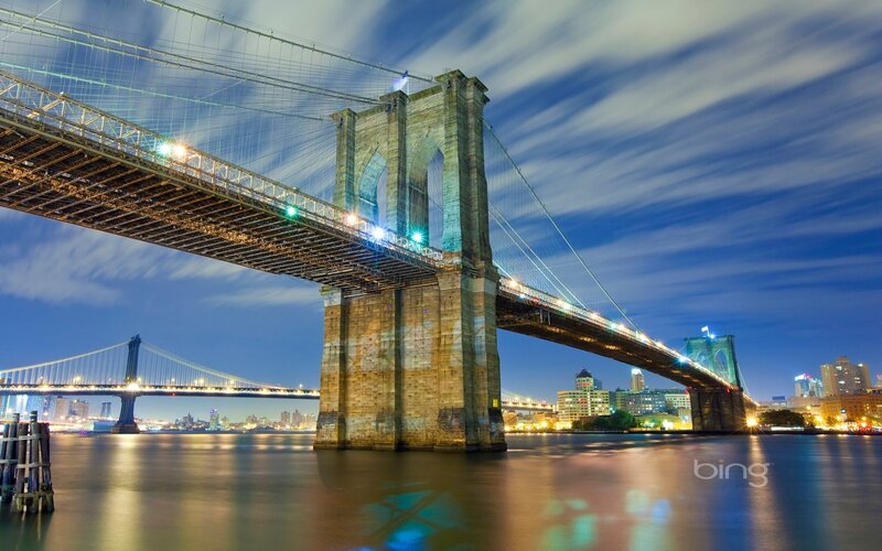 Brooklyn Bridge at night
