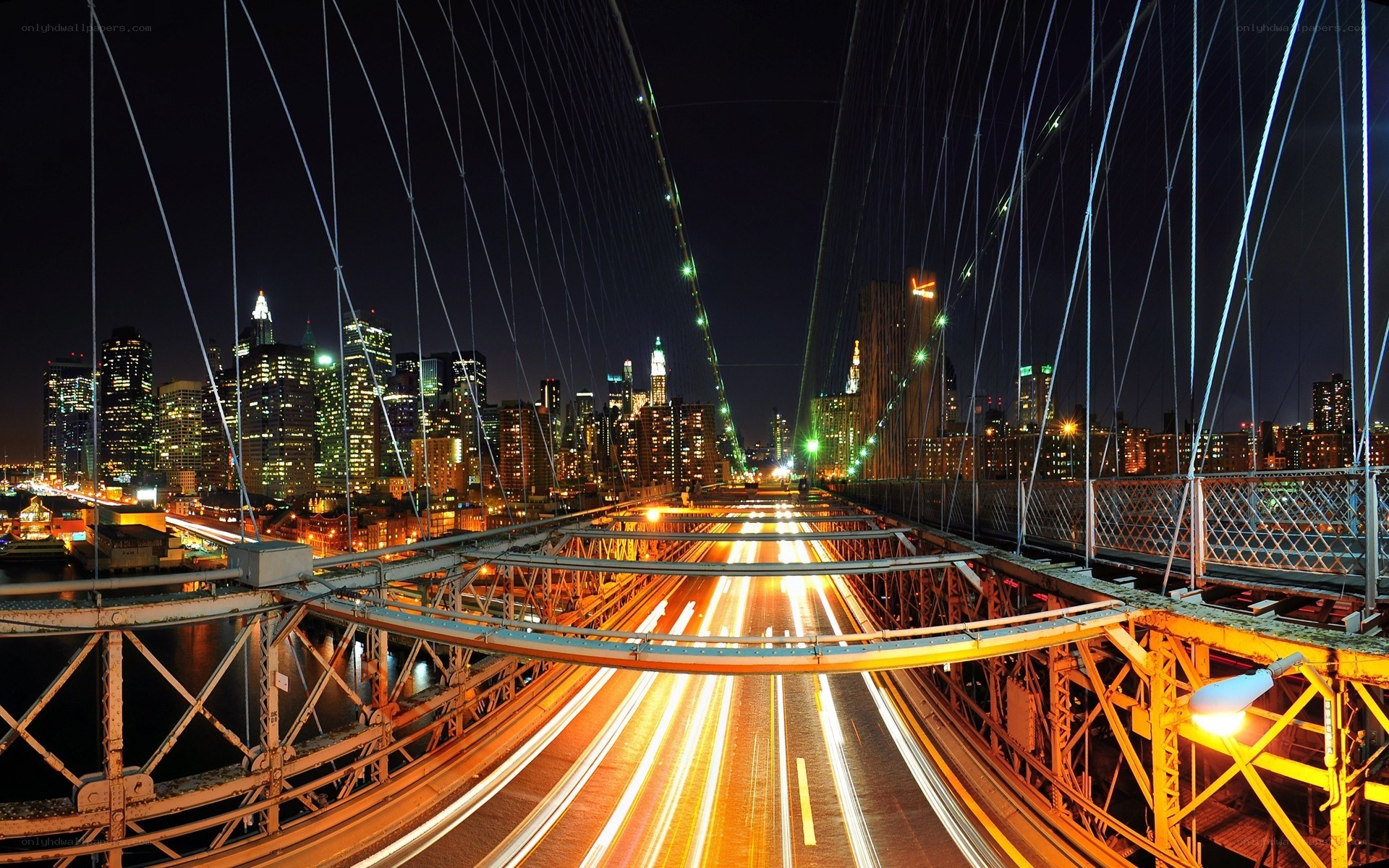 Brooklyn Bridge at night