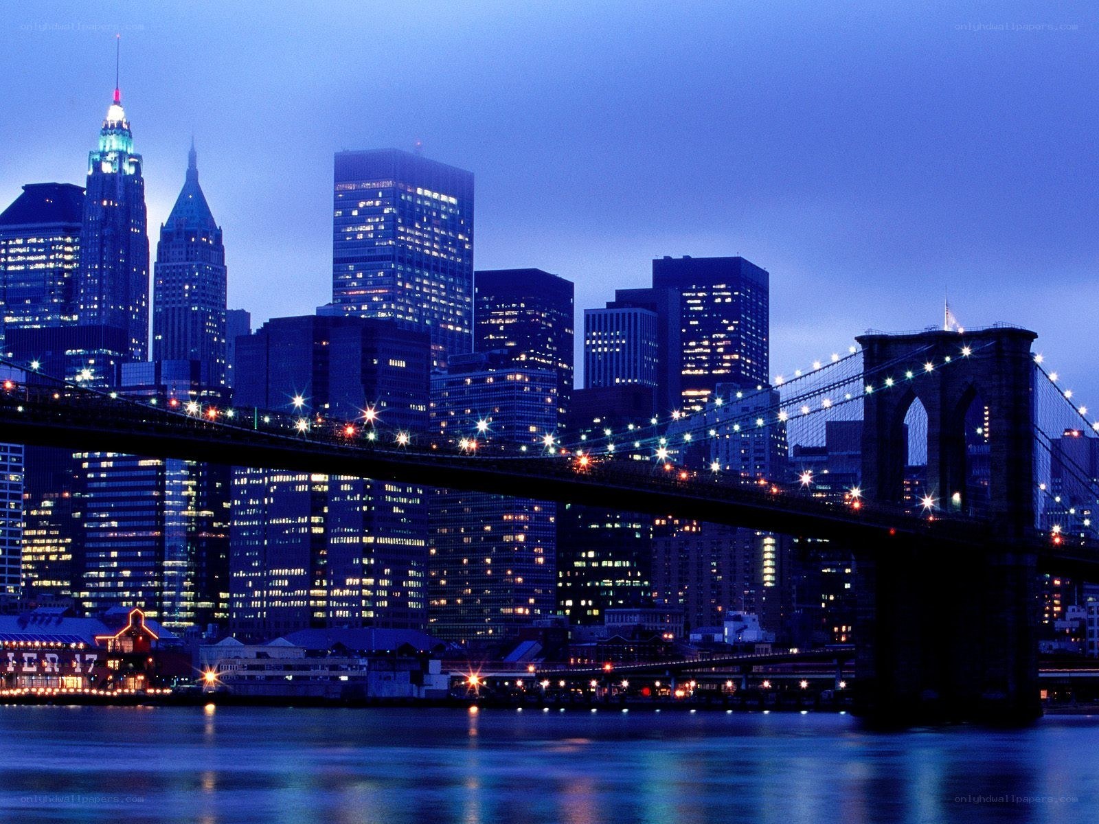Brooklyn Bridge at night