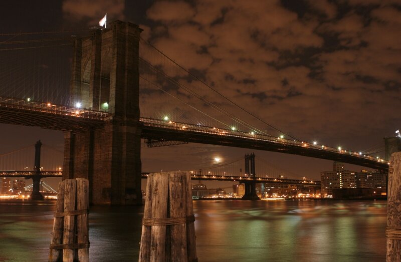 Brooklyn Bridge at night