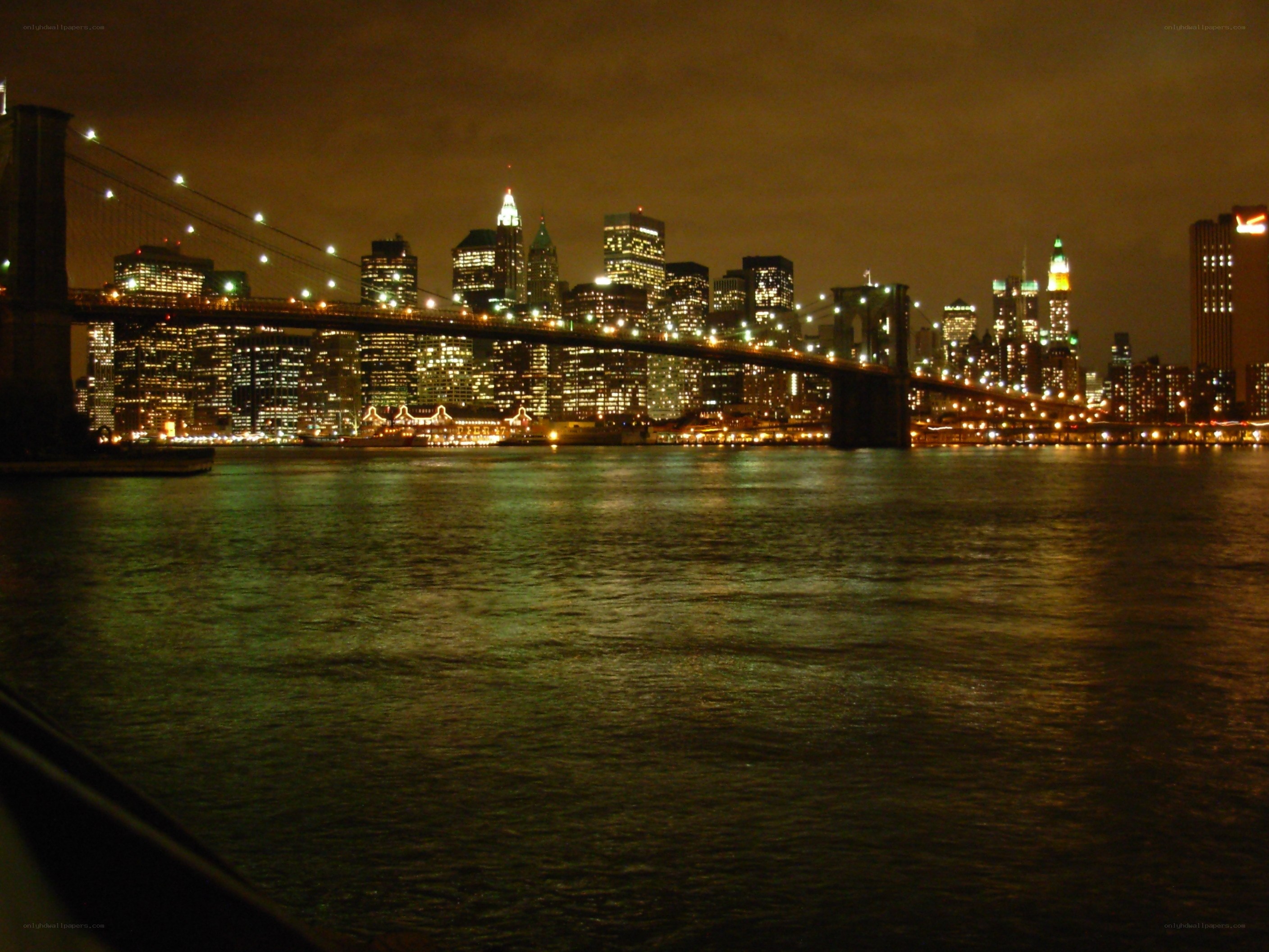 Brooklyn Bridge at night