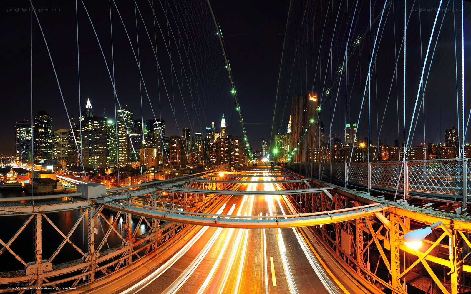 Brooklyn Bridge at night