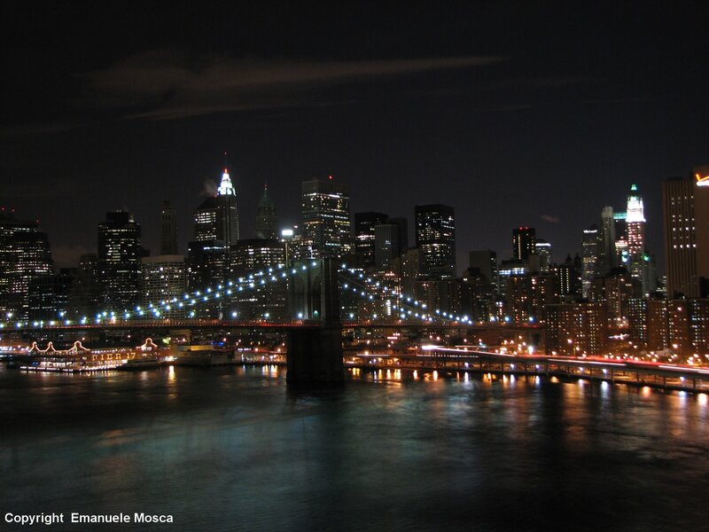 Brooklyn Bridge at night