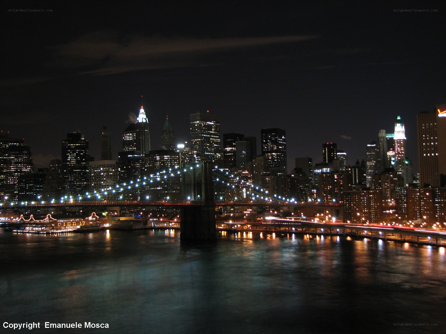 Brooklyn Bridge at night