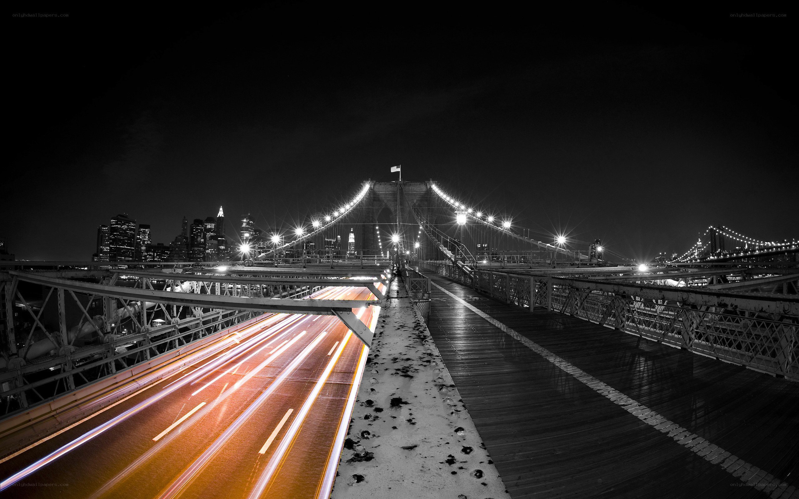 Brooklyn Bridge at night