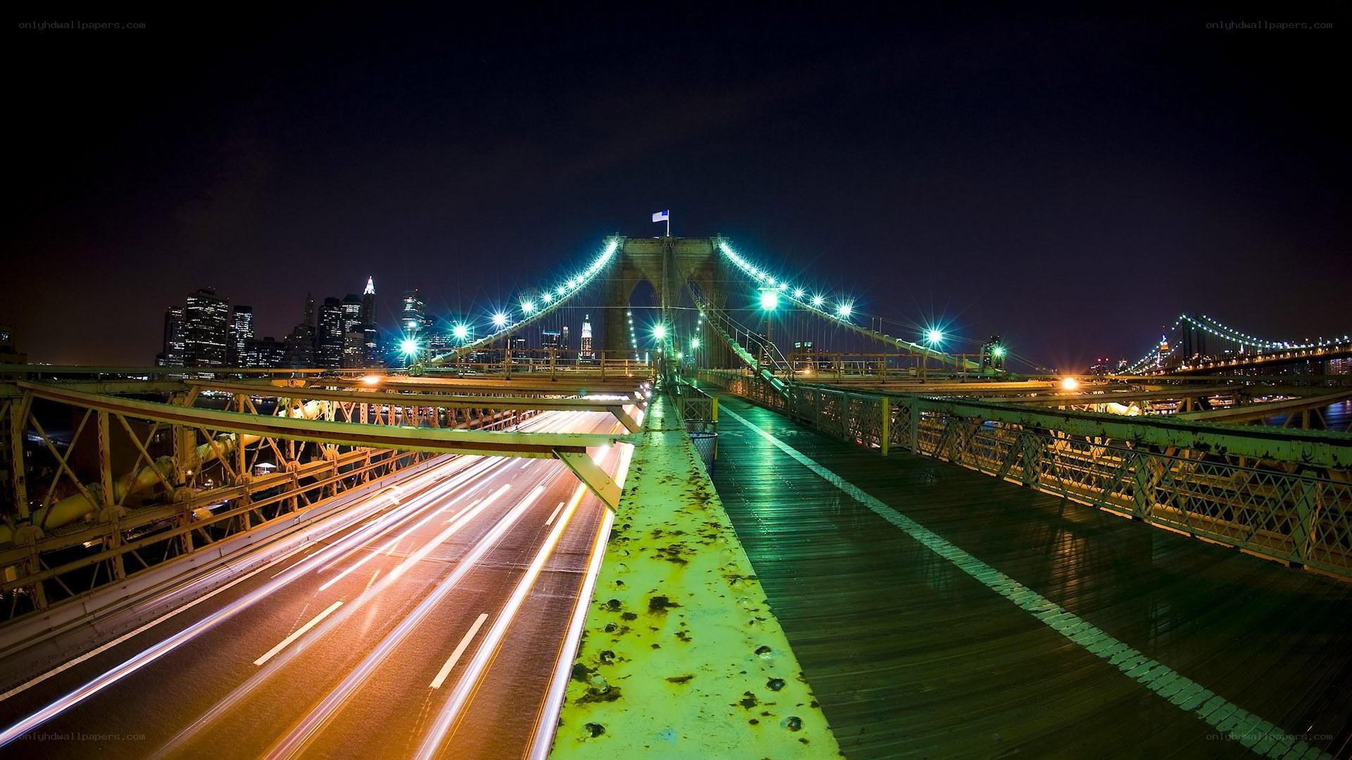 Brooklyn Bridge at night