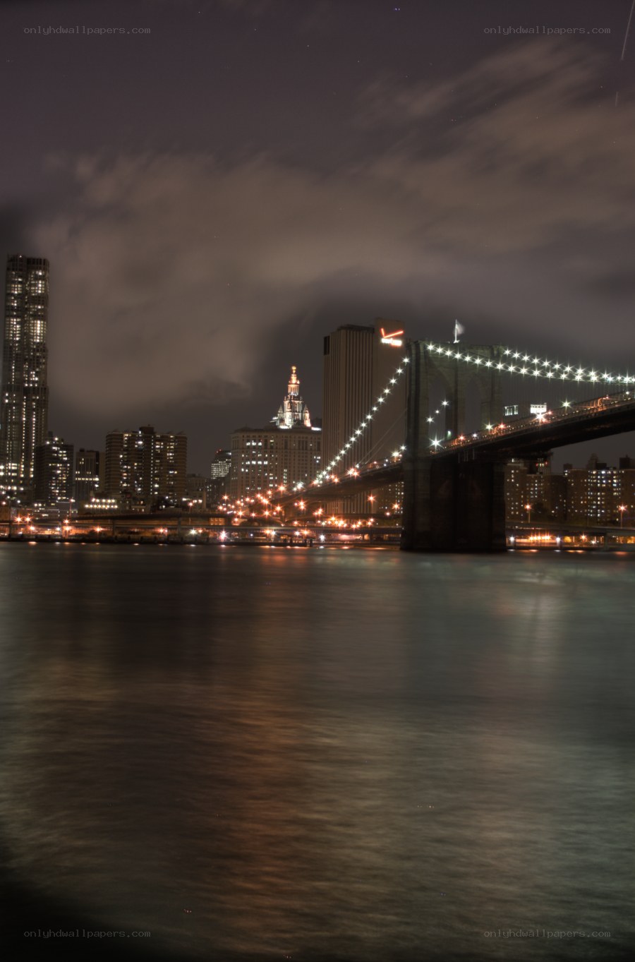 Brooklyn Bridge at night