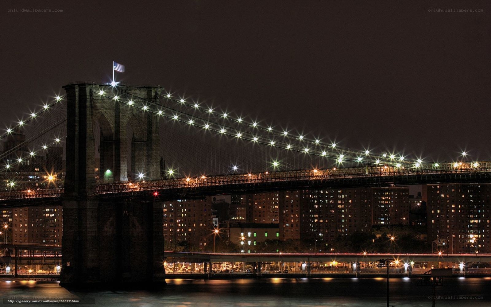 Brooklyn Bridge at night