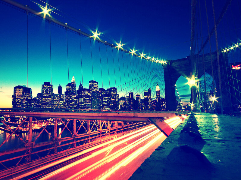 Brooklyn Bridge at night