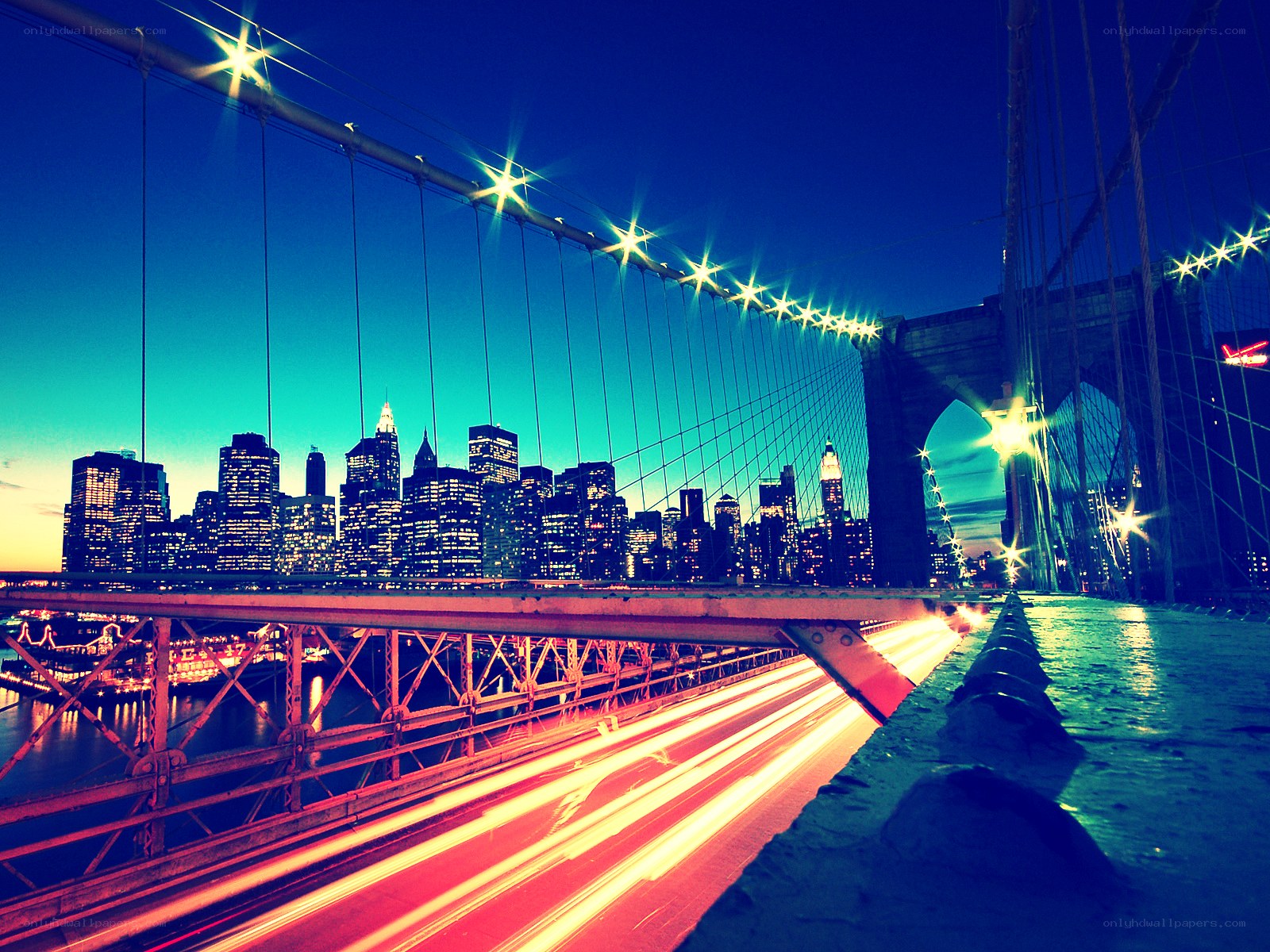 Brooklyn Bridge at night