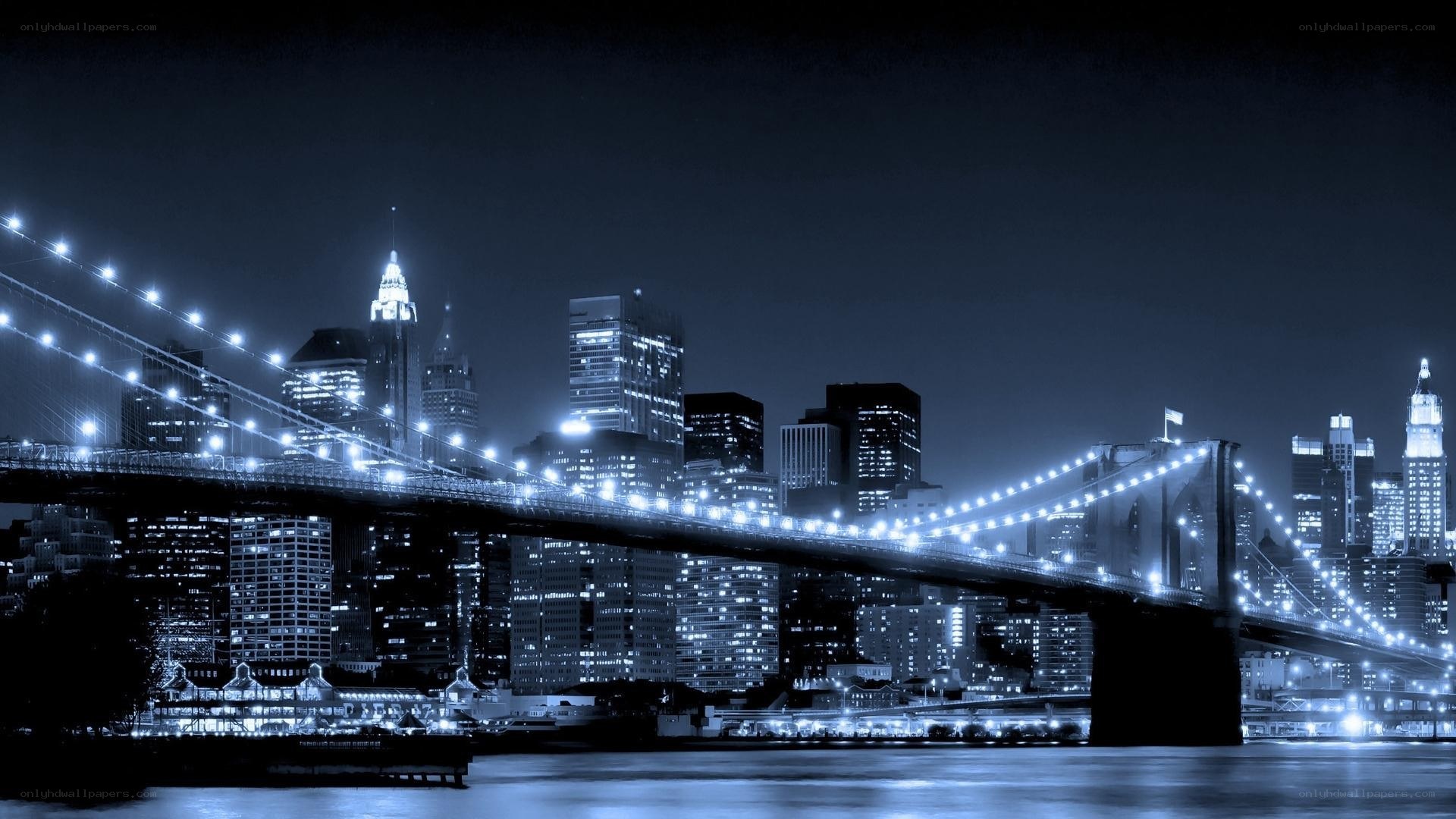 Brooklyn Bridge at night