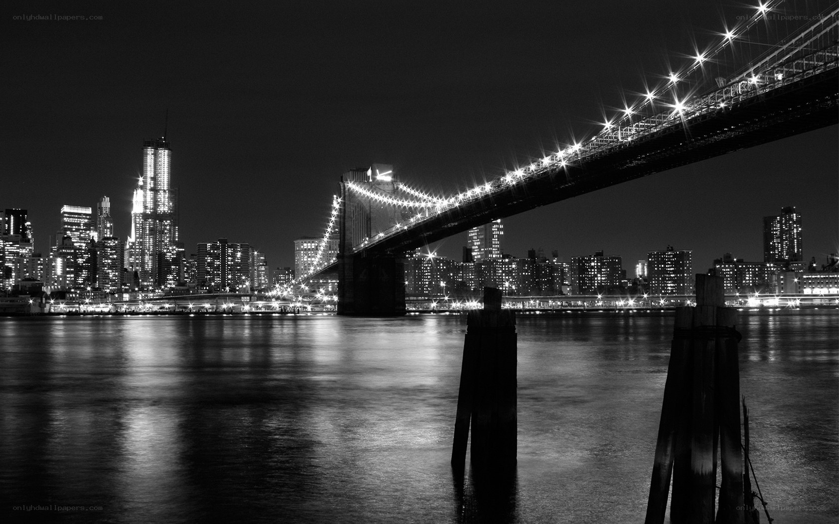 Brooklyn Bridge at night