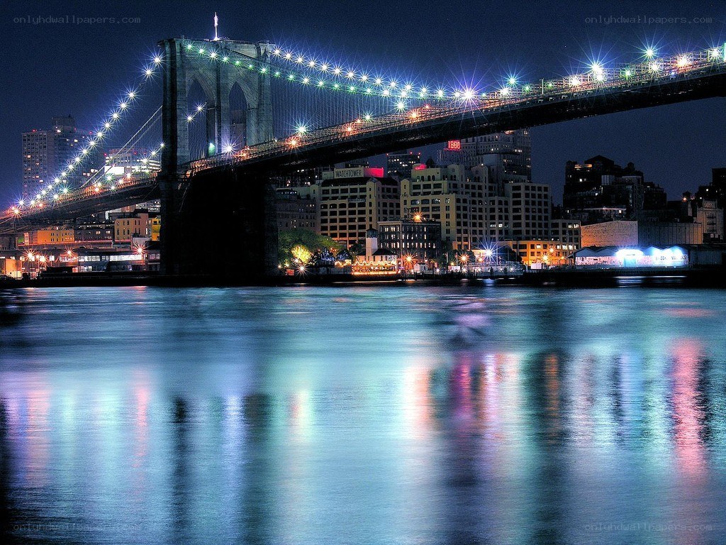 Brooklyn Bridge at night