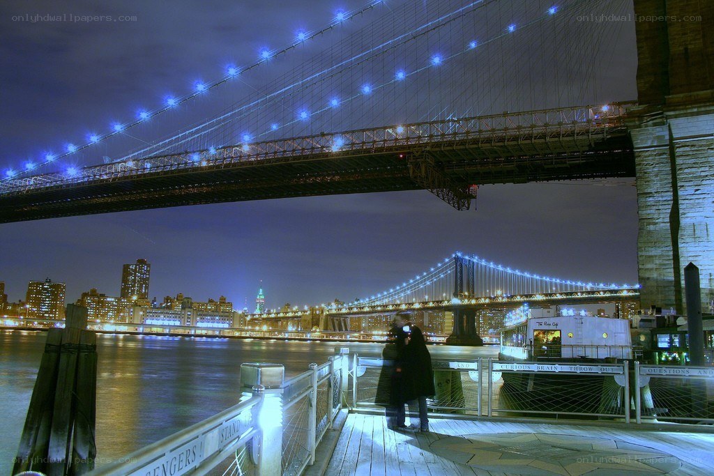 Brooklyn Bridge at night