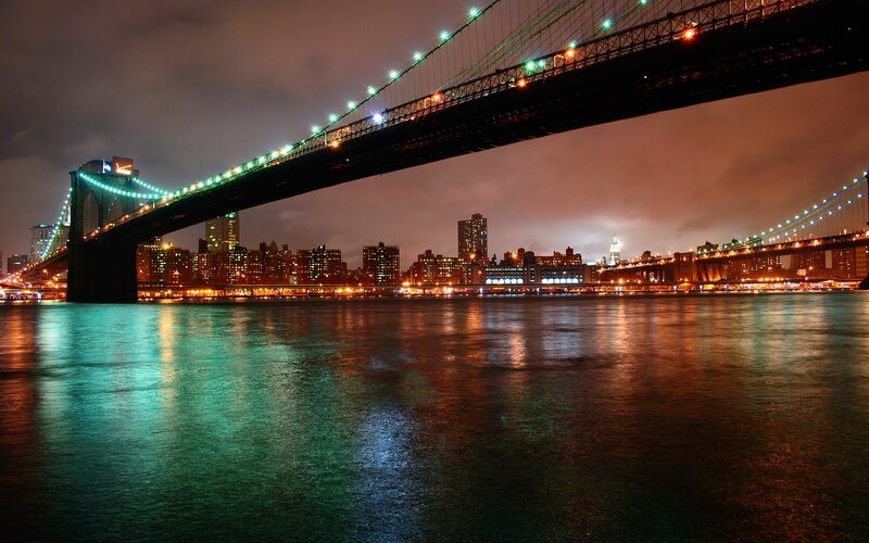 Brooklyn Bridge at night