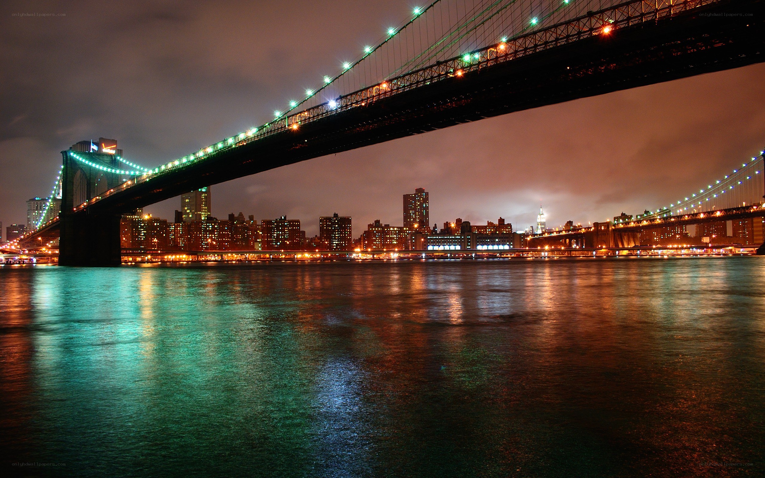 Brooklyn Bridge at night