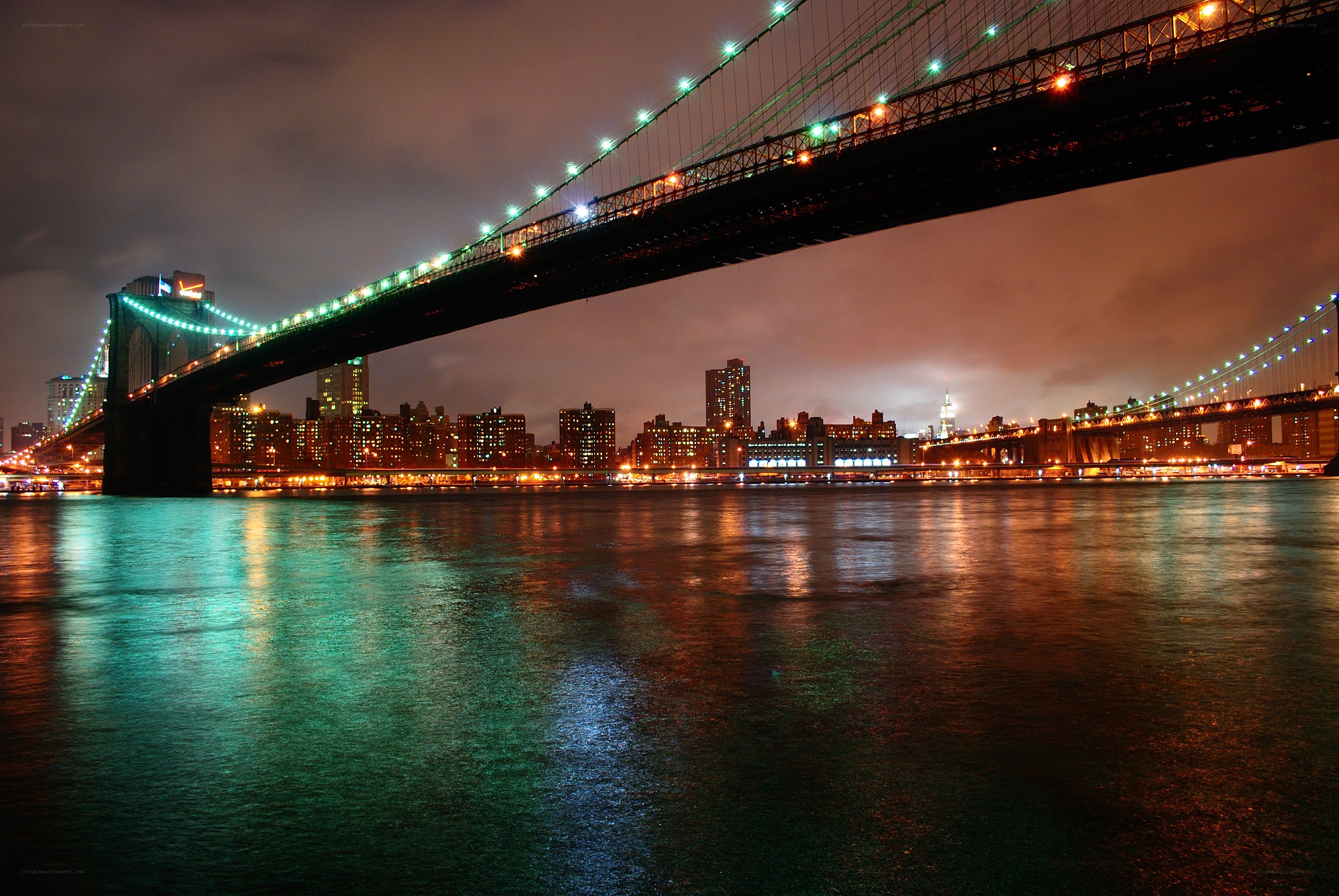 Brooklyn Bridge at night