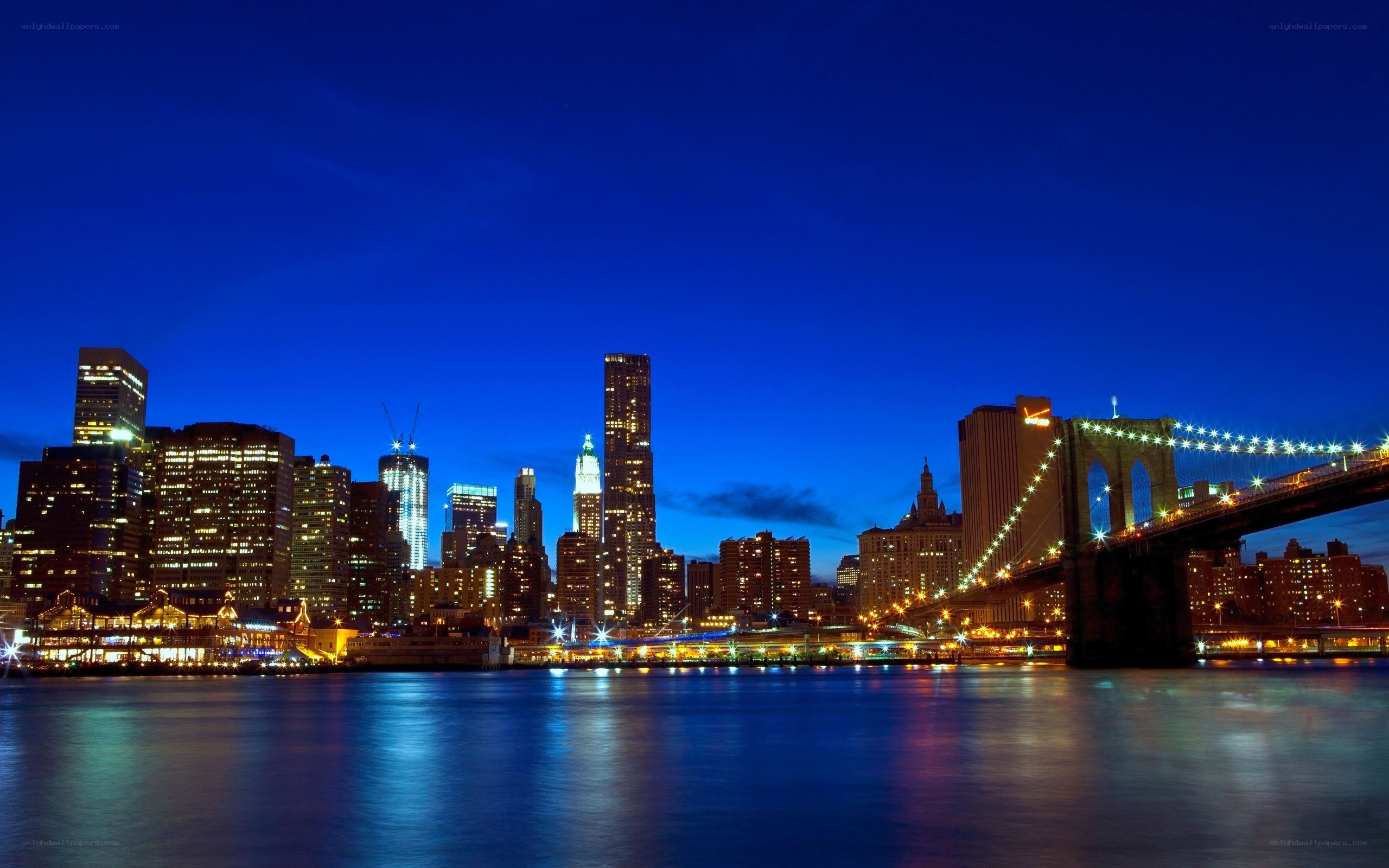 Brooklyn Bridge at night