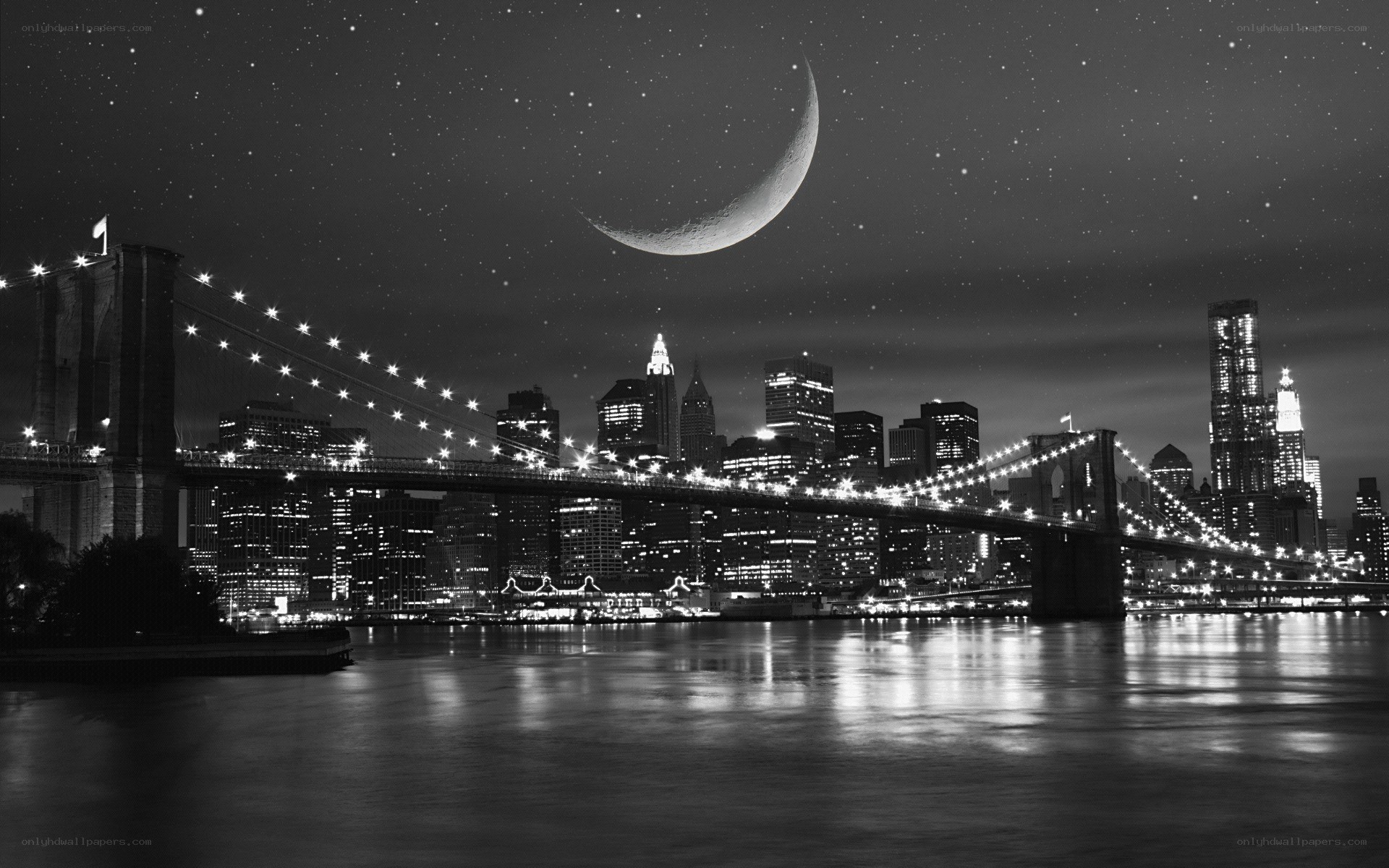 Brooklyn Bridge at night