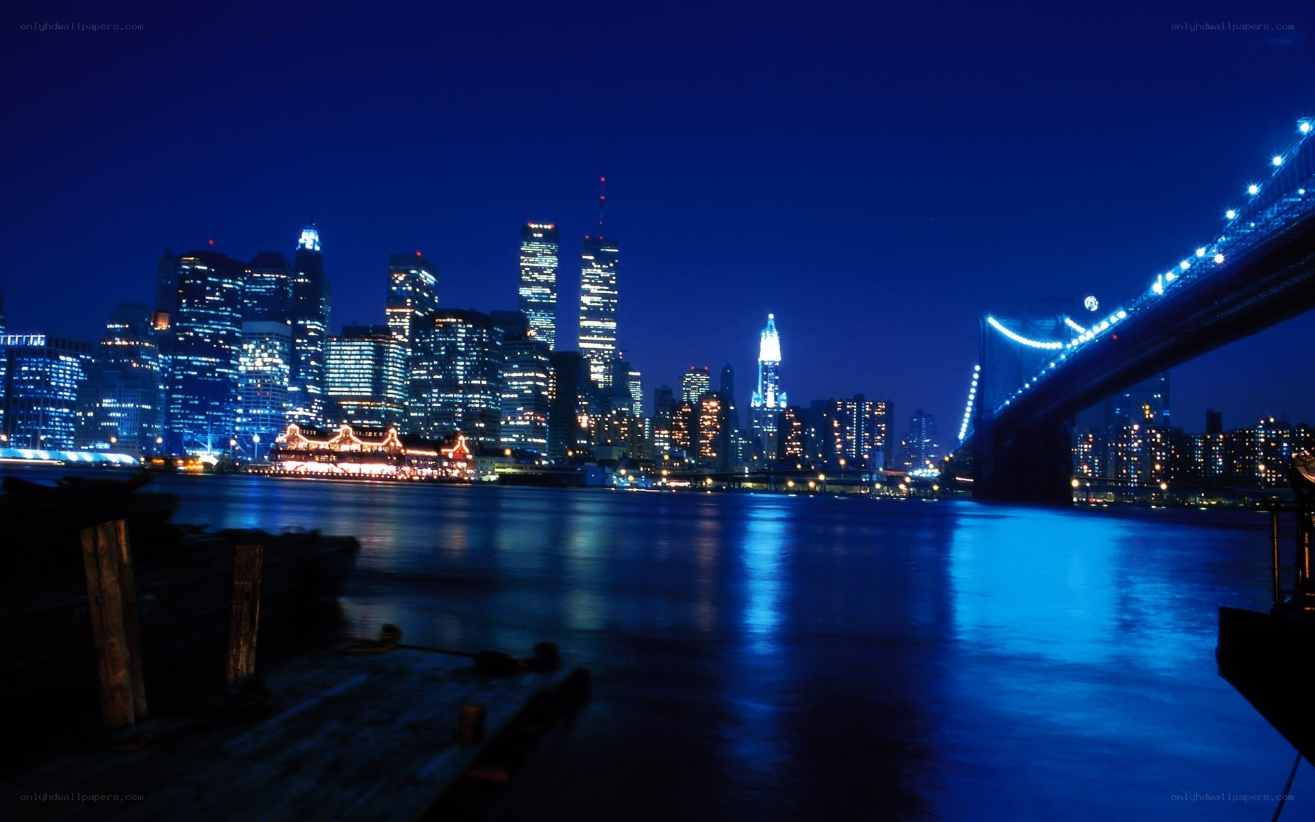 Brooklyn Bridge at night