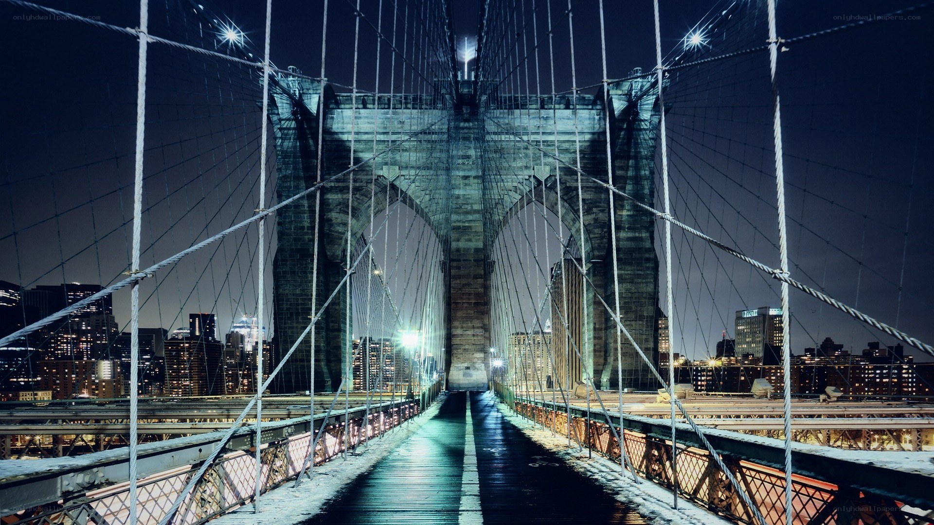 Brooklyn Bridge at night