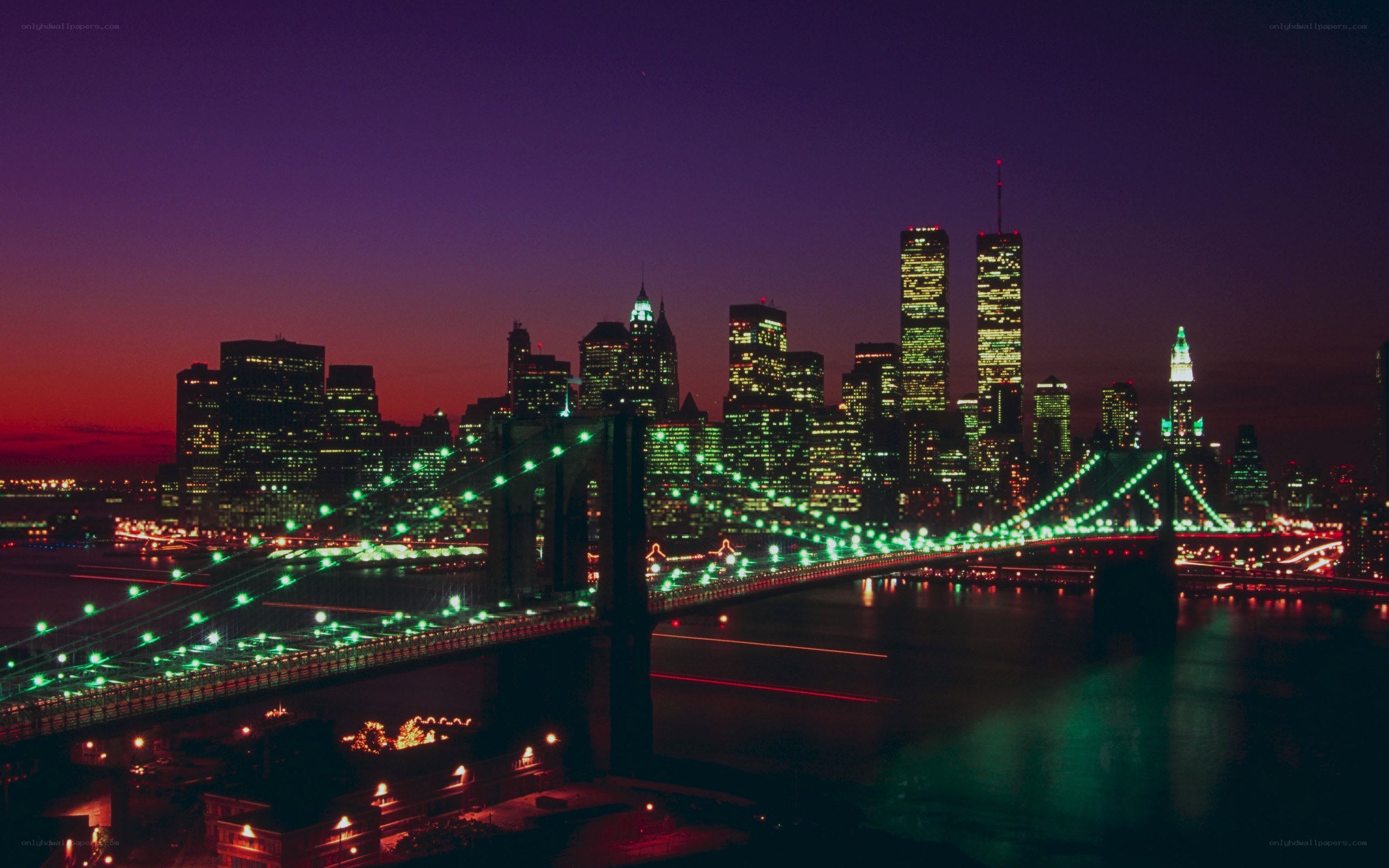Brooklyn Bridge at night