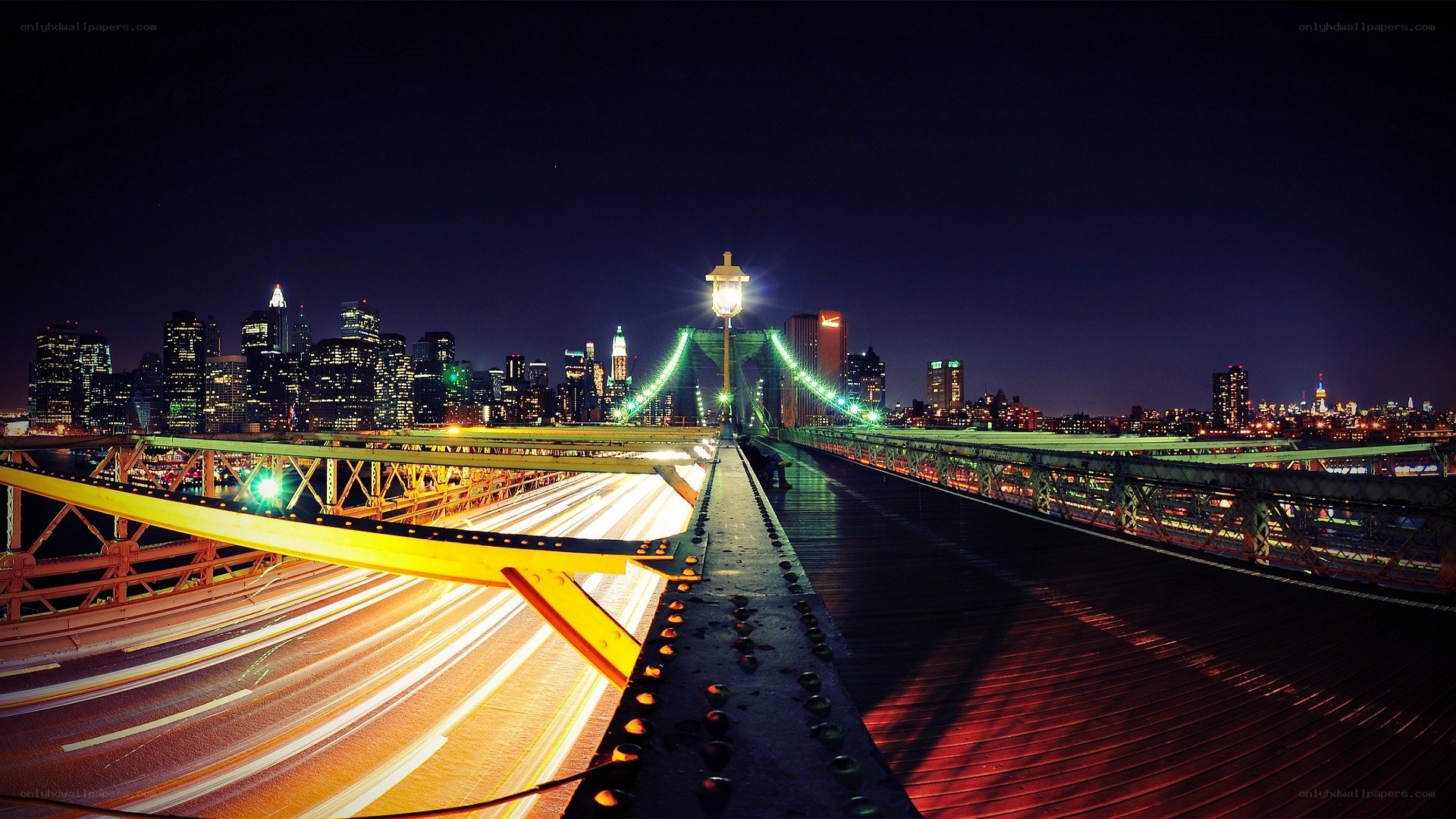 Brooklyn Bridge at night