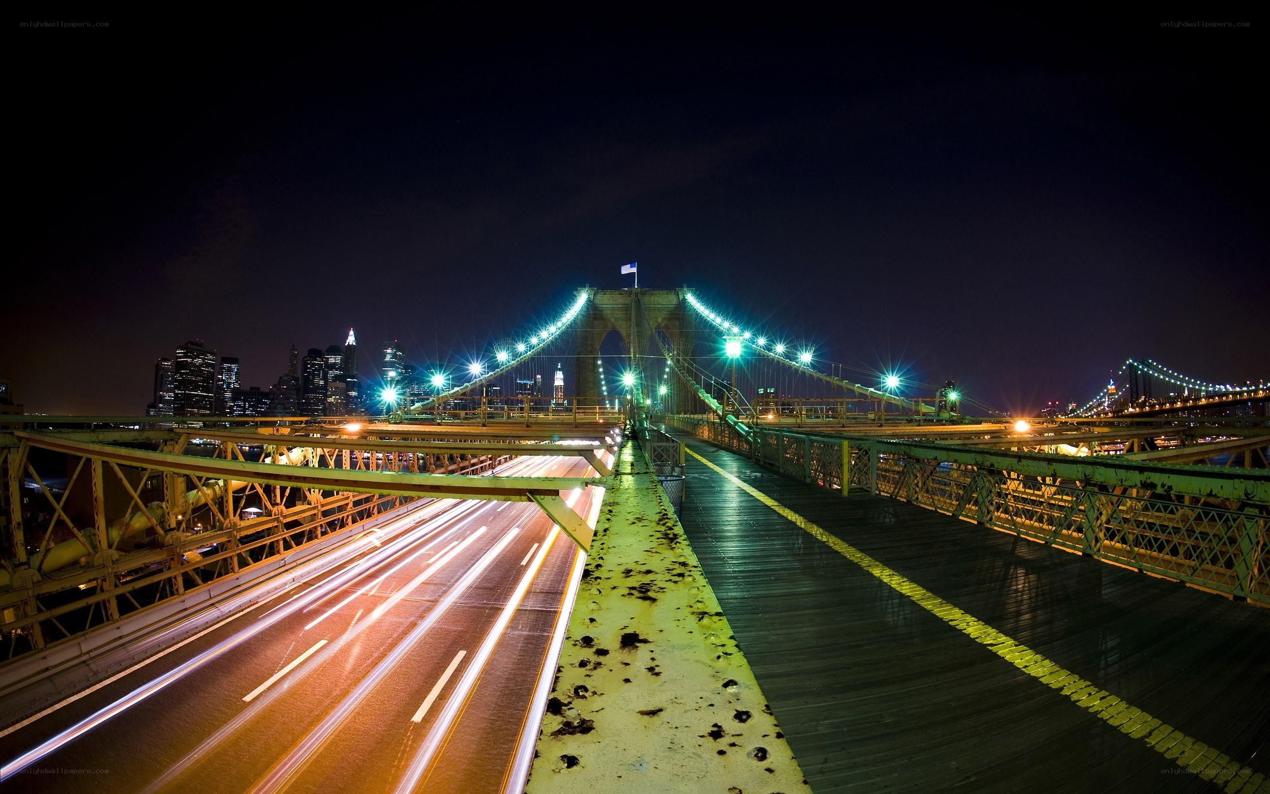 Brooklyn Bridge at night