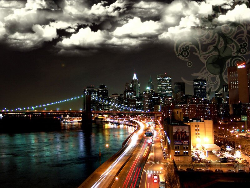 Brooklyn Bridge at night