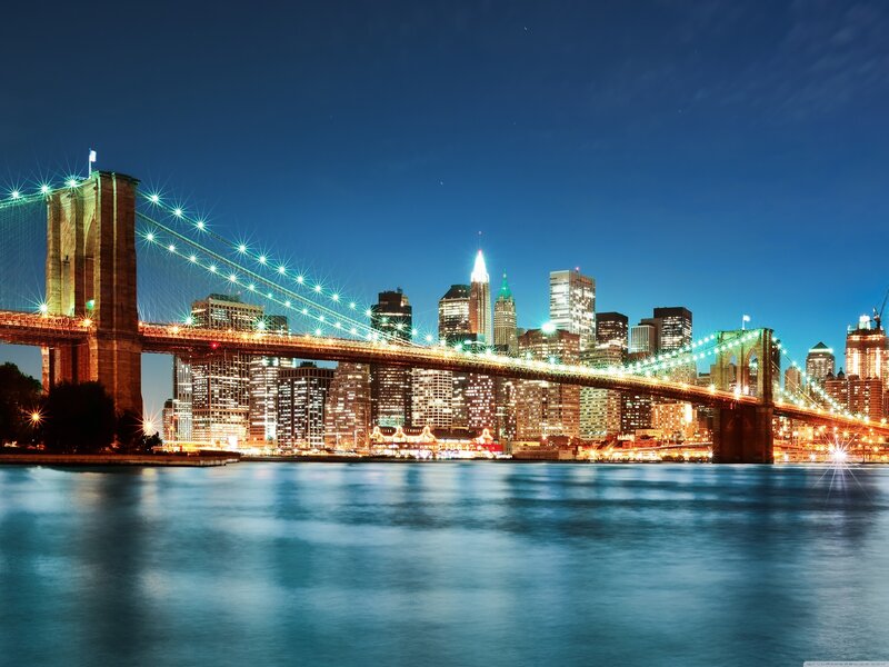Brooklyn Bridge at night