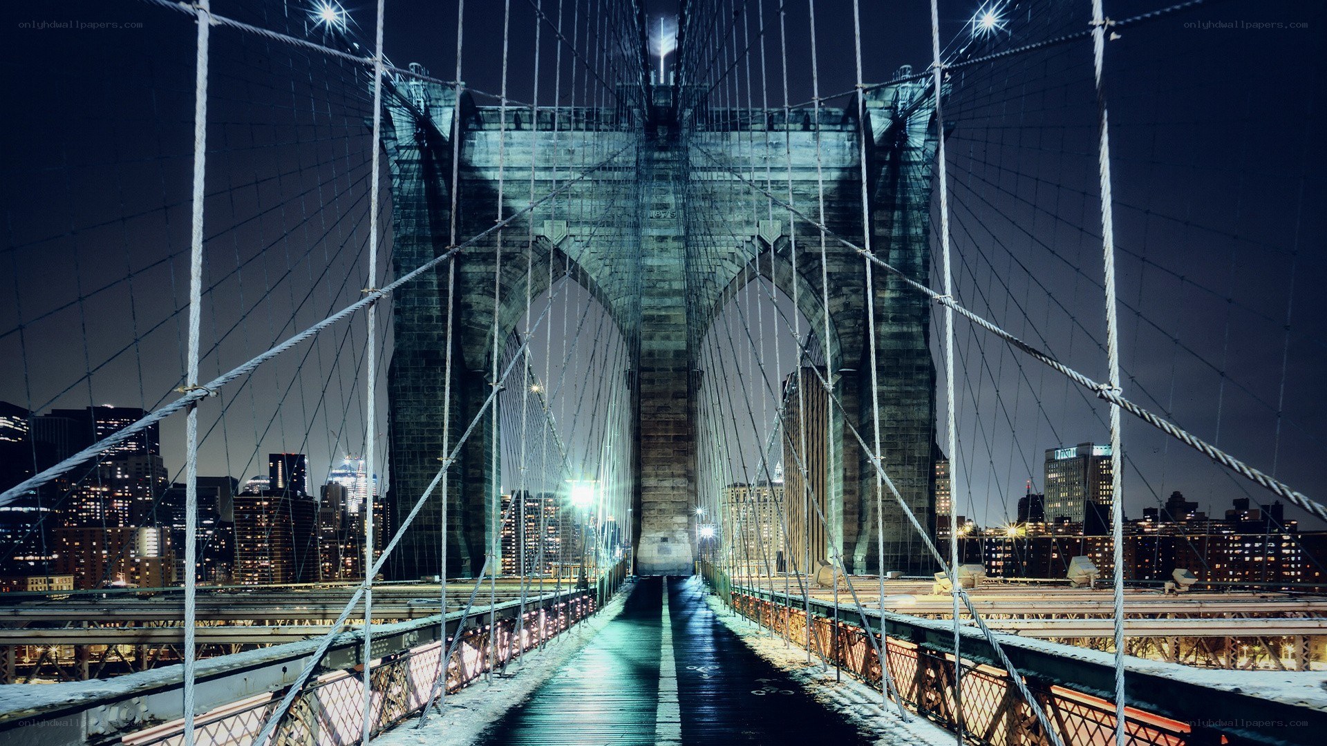 Brooklyn Bridge at night