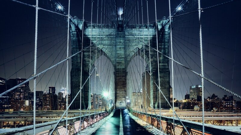 Brooklyn Bridge at night