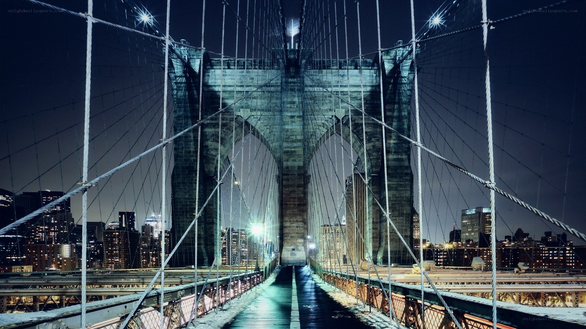 Brooklyn Bridge at night