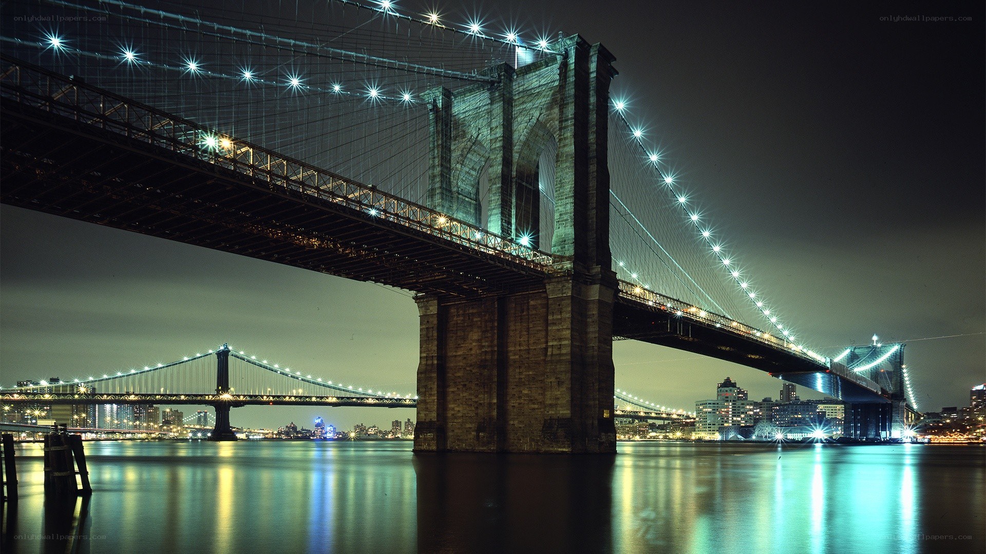 Brooklyn Bridge at night