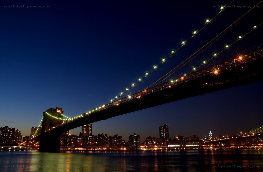 Brooklyn Bridge at night