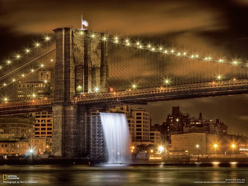 Brooklyn Bridge at night